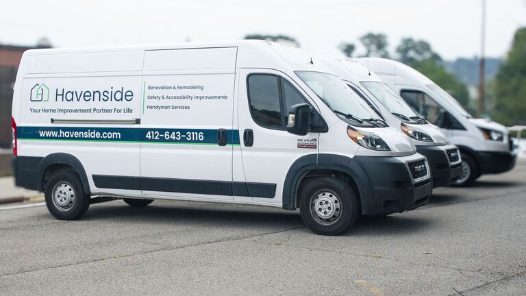 Havenside home improvement service vans
