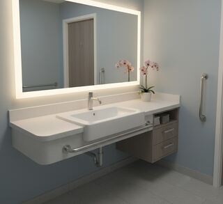 Havenside Accessible Sink and Vanity project example 4 in a bathroom