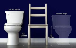 Toilet Height option for Accessible Toilet and Bidet
