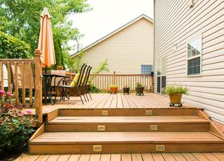 Havenside Deck Installation project example 2 in an exterior and curb