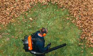 Havenside Leaf Blowing project example 1 in an exterior and curb