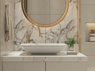 Havenside Mirror Installation project example 1 in a bathroom