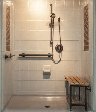 Havenside Shower Seat Installation project example 3 in a bathroom