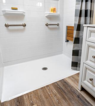 Havenside Shower Seat Installation project example 5 in a bathroom