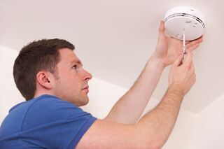 Havenside Smoke Detector Installation project example 1 in a living room