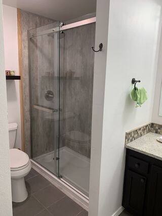 Havenside Tub to Shower Conversion project example 3 in a bathroom